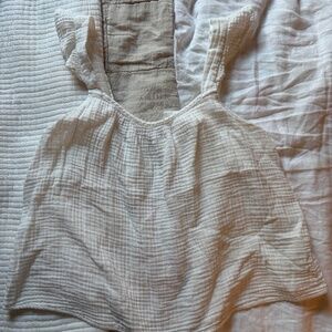 BB Dakota by Steve Madden Solid Cool Million Top, Size Large, Ivory